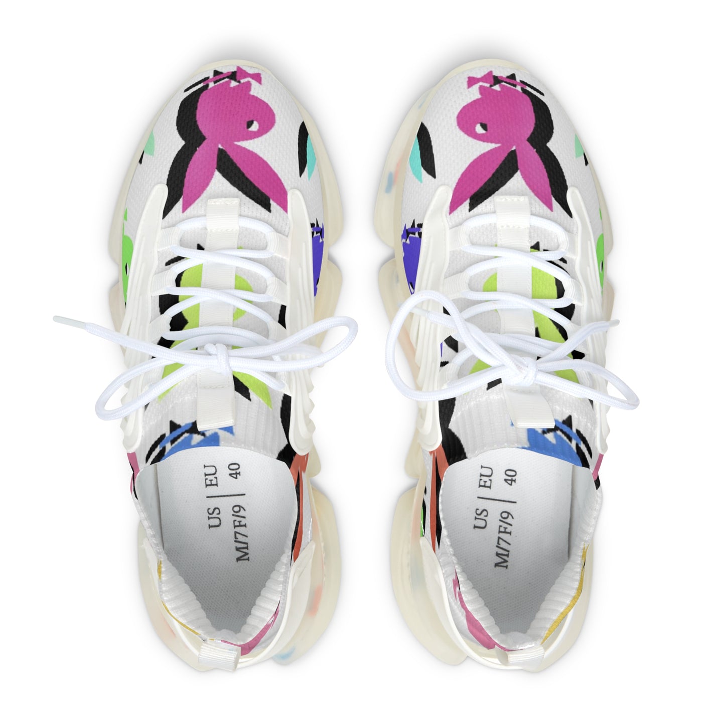 Whimsical Women's Mesh Sneakers - Colorful, Lightweight, Stylish for Daily Wear, Walking, Fitness, Spring, Summer Adventures