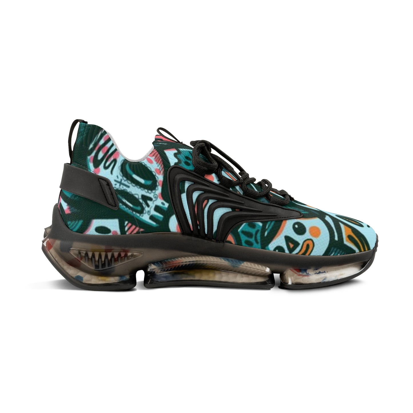 Vibrant Men's Mesh Sneakers, Colorful Workout Shoes, Trendy Sports Footwear, Unique Fashion Sneakers, Perfect for Active Lifestyle