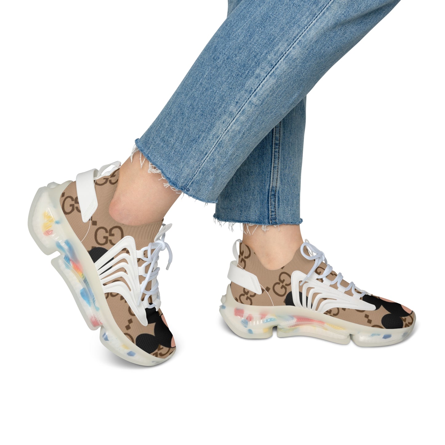 Sneakers - Mickey Mouse Gucci Design for Women