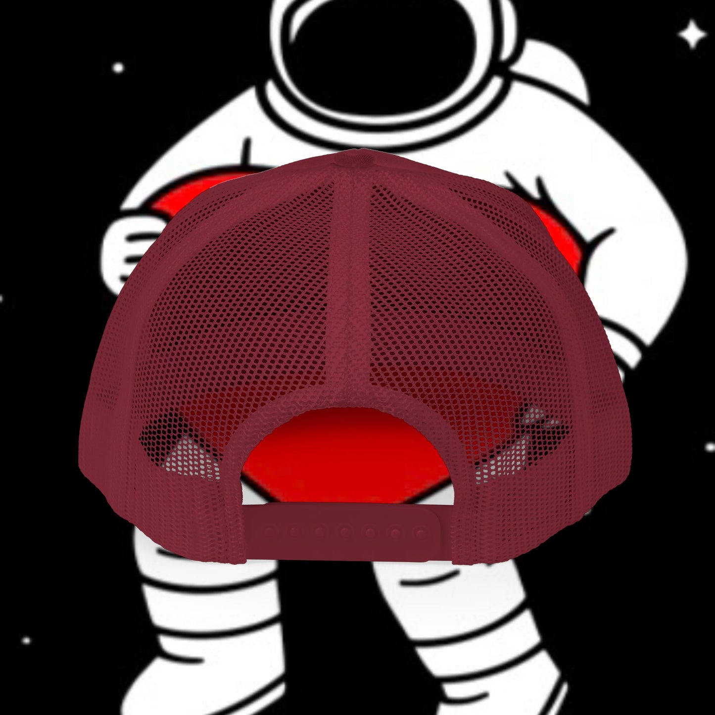 Astronaut Heart Snapback Cap, Cool Trucker Hat for Space Lovers, Unique Gift for Birthdays, Holidays, Adventure, Outdoor Wear