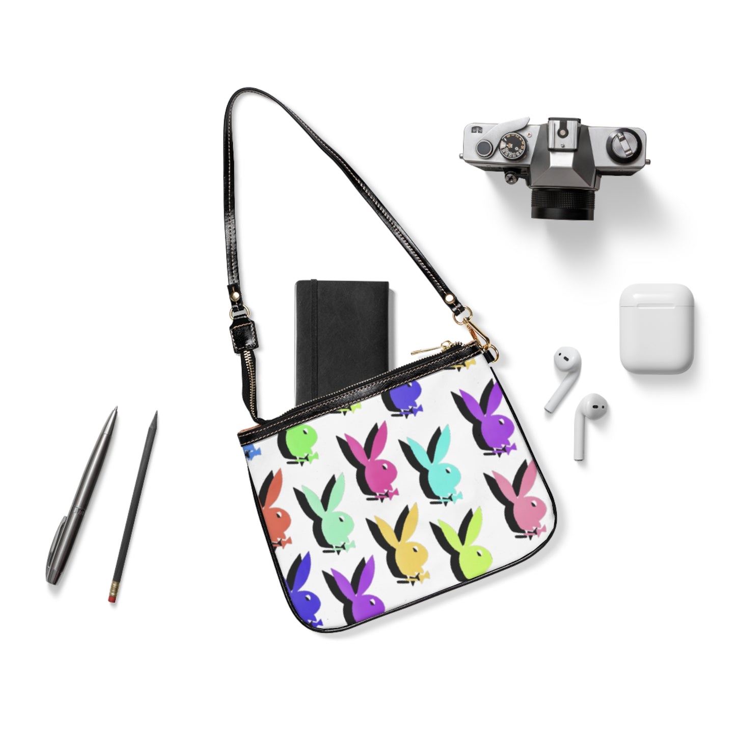 Colorful Bunny Pattern Small Shoulder Bag, Cute Crossbody Bag, Trendy Purse, Fun Gift for Bunny Lovers, Festival Accessory, Stylish [...]