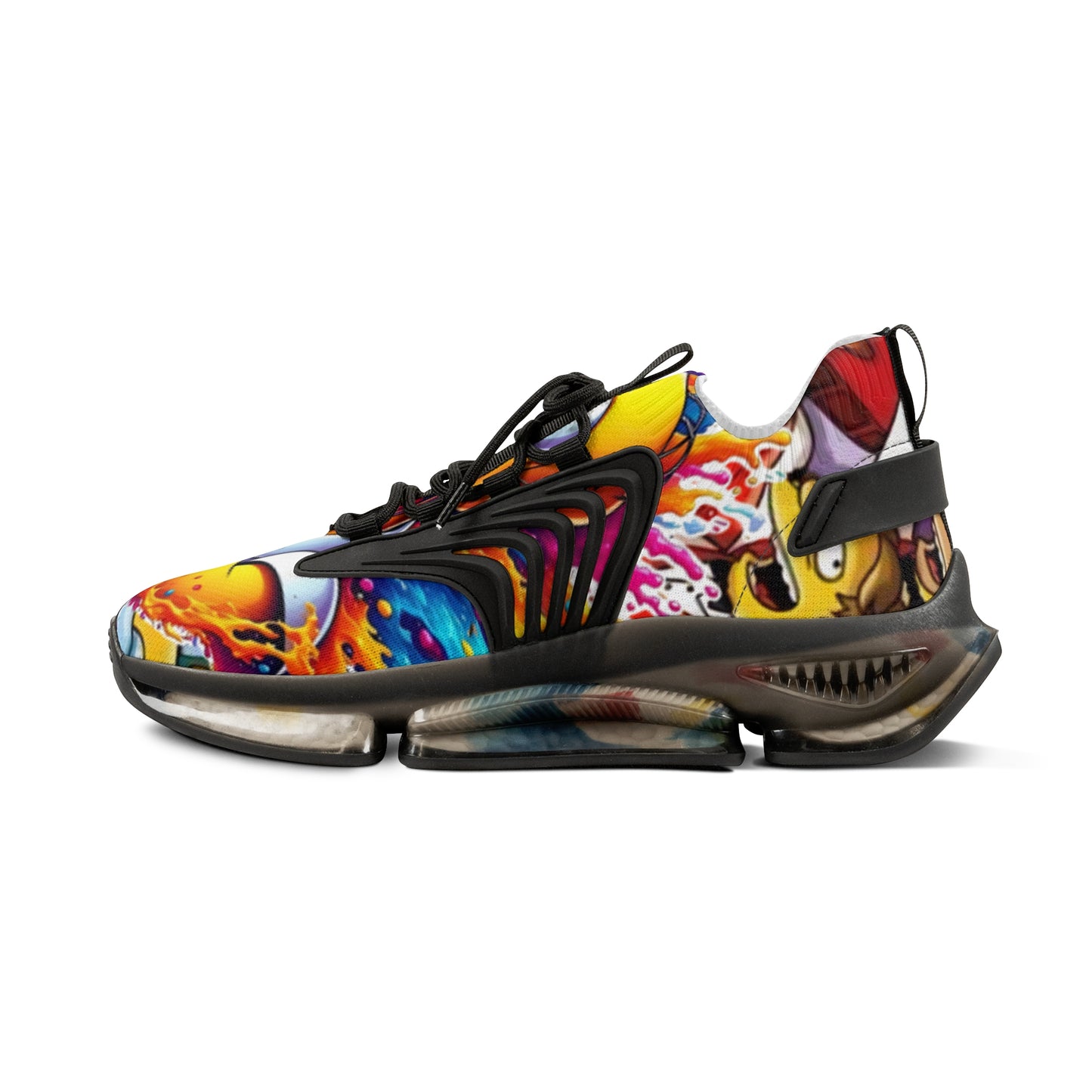 Vibrant Men's Mesh Sneakers - Colorful Sports Shoes, Trendy Footwear, Summer Style, Outdoor Running, Casual Fashion