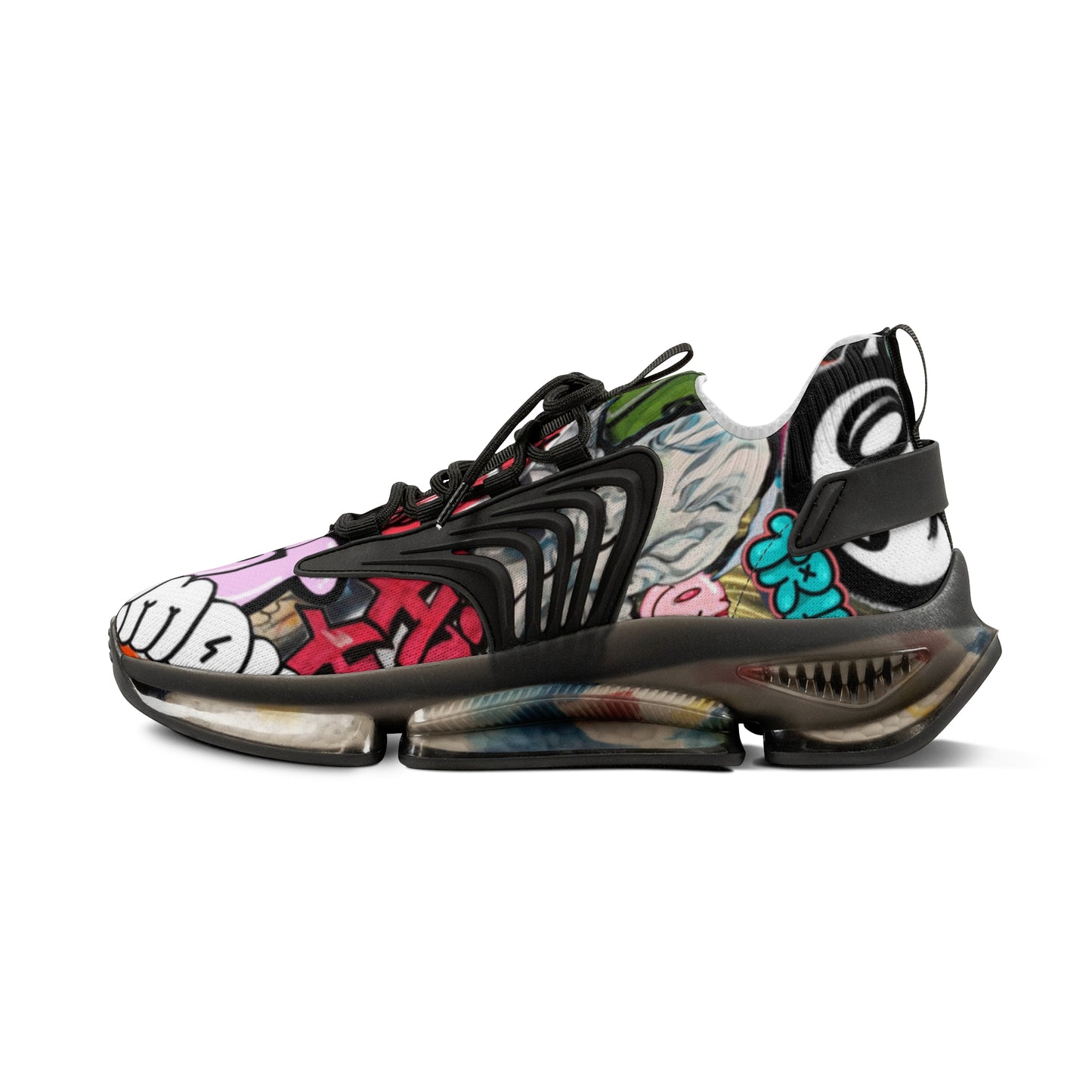 Colorful Men's Mesh Sneakers for Trendy Casual Wear, Street Style Shoes, Athletic Footwear, Unique Gift for Fashion Lovers