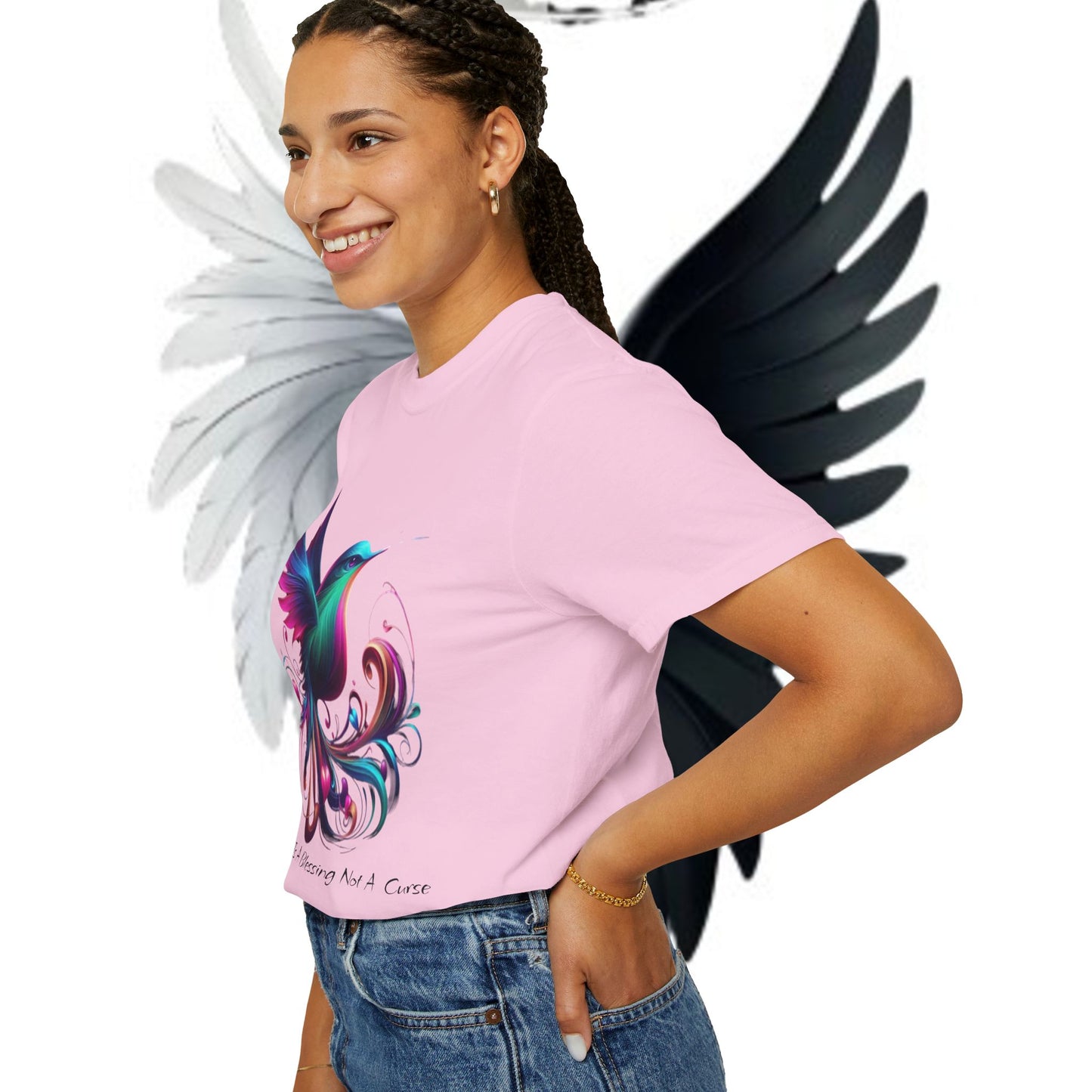 Garment-Dyed T-shirt - Freedom is a Blessing Design