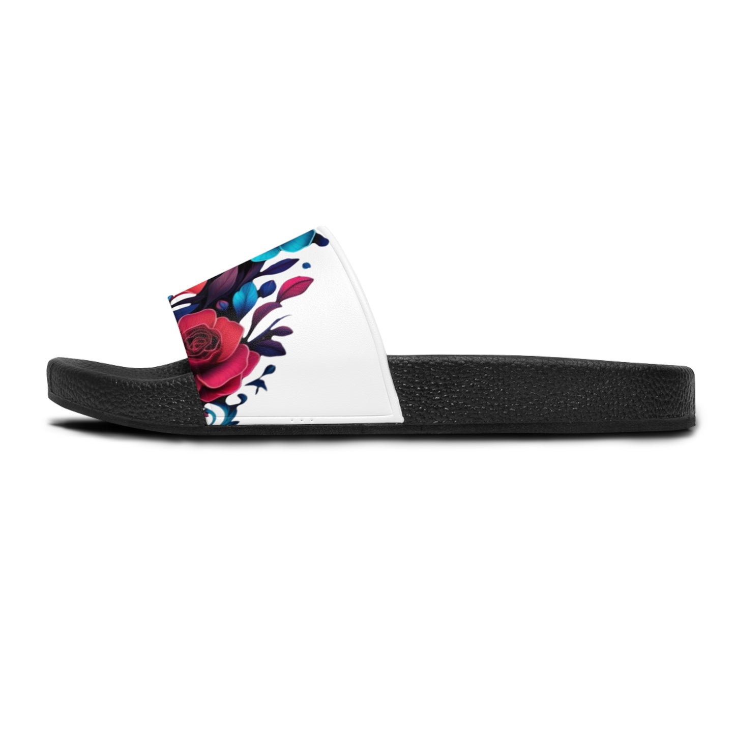 Floral Women's Slide Sandals | Summer Footwear, Beach Wear, Casual Slides, Floral Print, Vacation Essentials