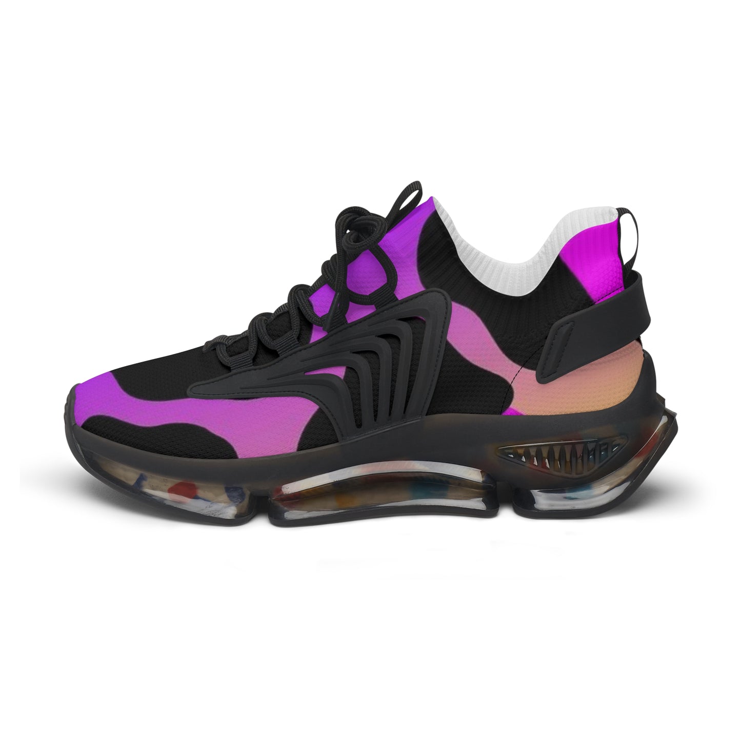 Trendy Women's Mesh Sneakers, Colorful Athletic Shoes, Stylish Walking Sneakers, Unique Sport Shoes, Fashion-forward Sneakers