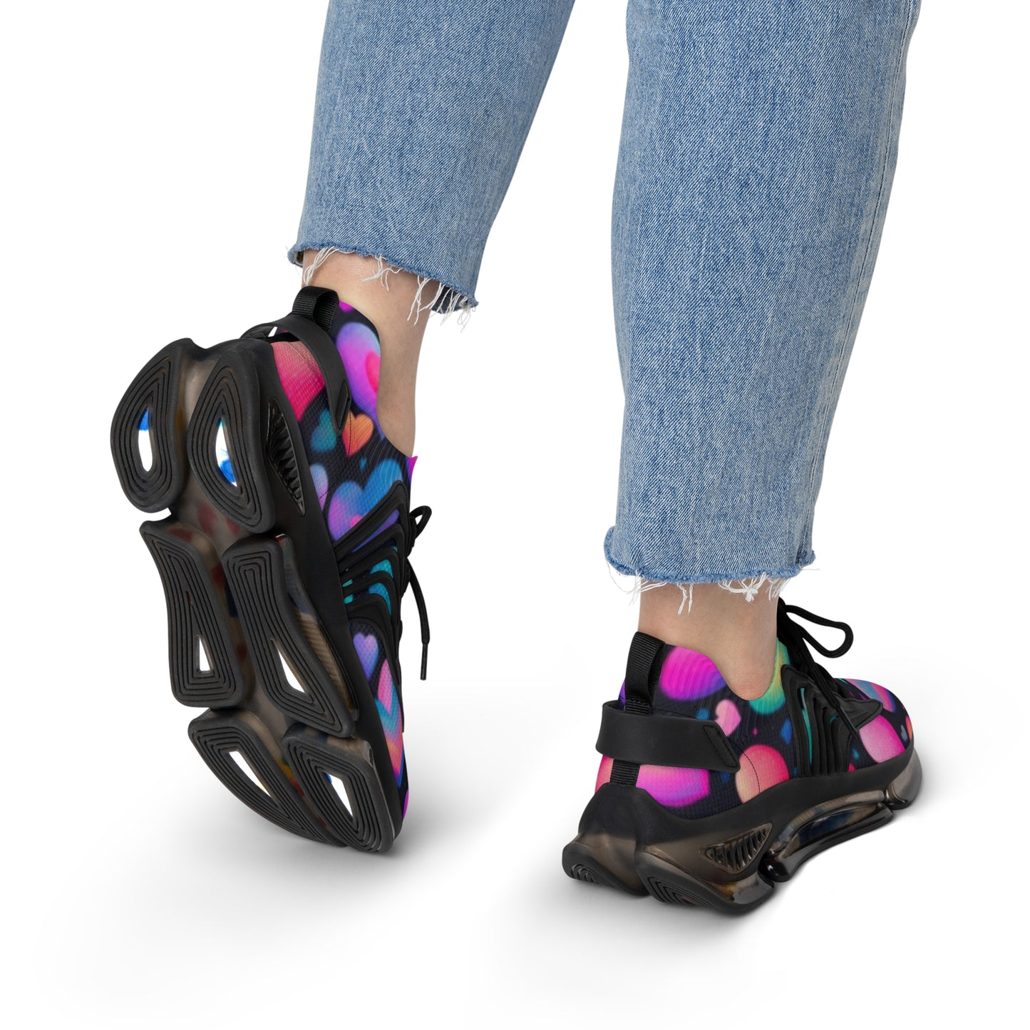 Colorful Comfort Women's Mesh Sneakers, Trendy Sneakers for Everyday Wear, Perfect for Celebrations, Festival Footwear, Fashion Sneakers