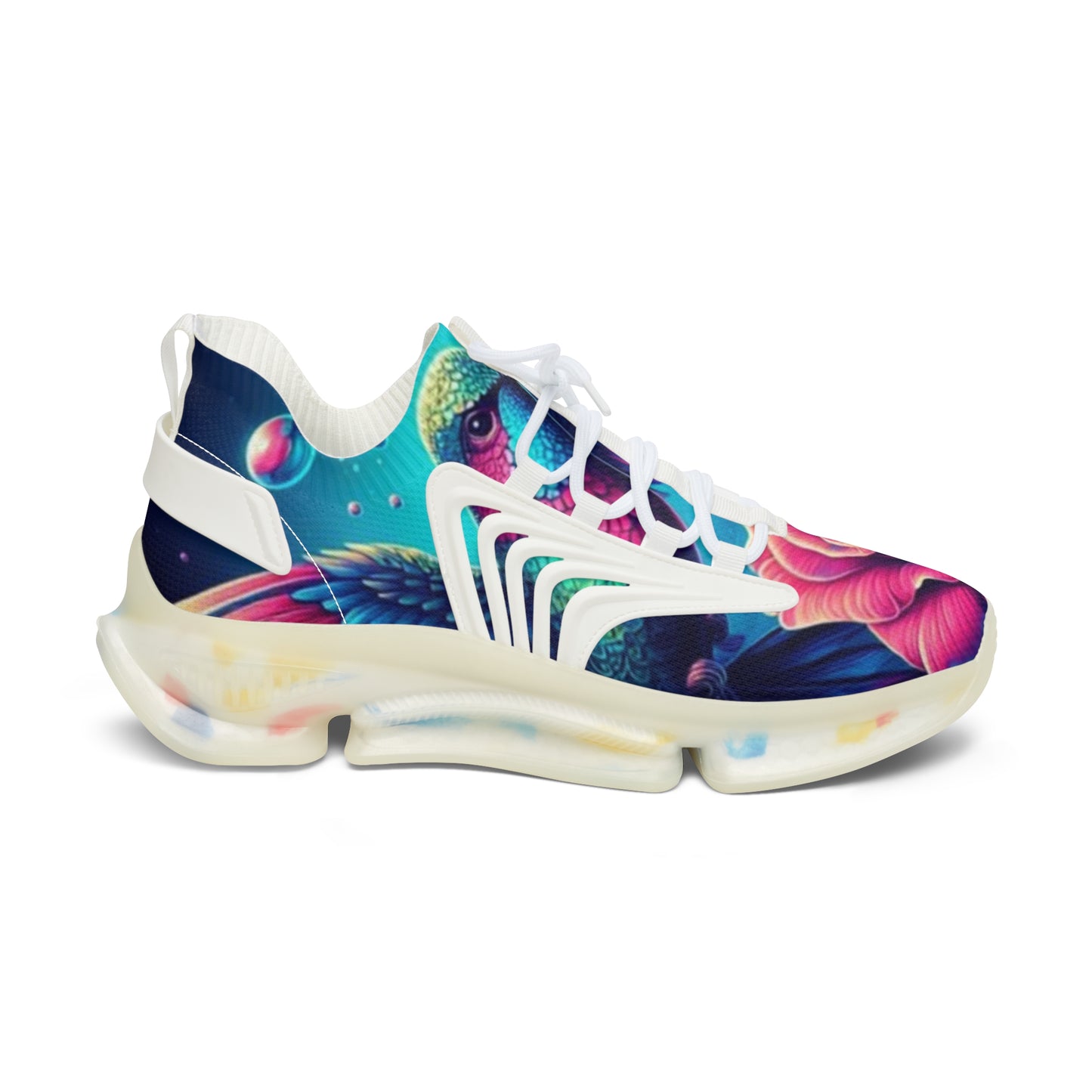 Mesh Sneakers - Hummingbird n Rose Design