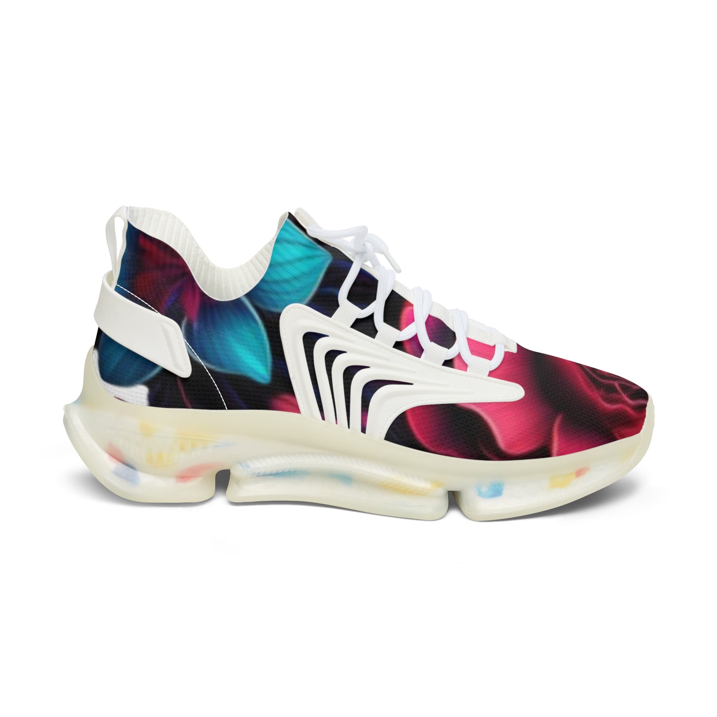 Flower design Women's Mesh Sneakers - Stylish Athletic Shoes for Everyday Wear, Workout, Casual Outings, Travel, Gift for Her