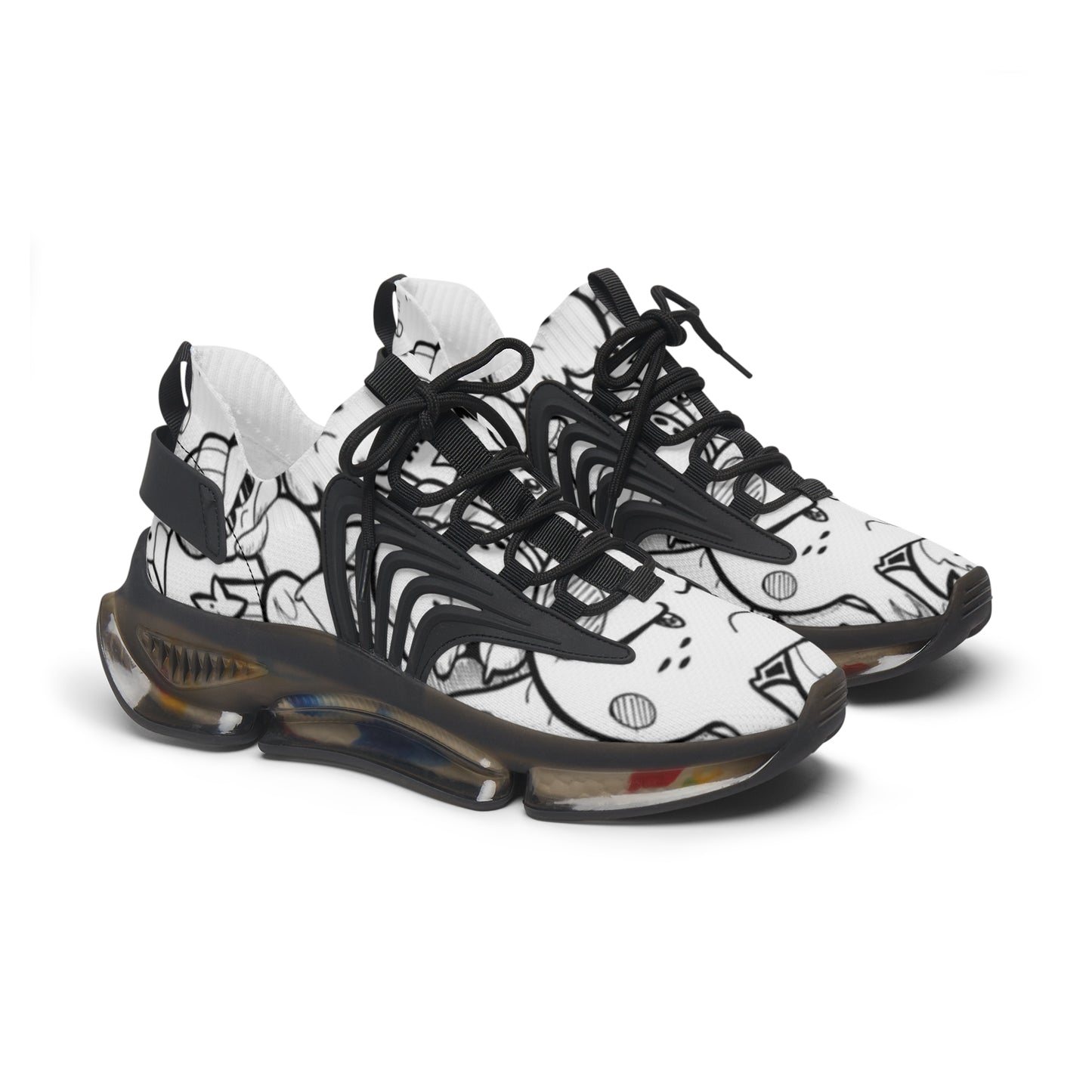 Chic Women's Mesh Sneakers, Trendy Athletic Shoes, Breathable Walking Shoes, Unique Style Footwear, Comfortable Casual Sneakers