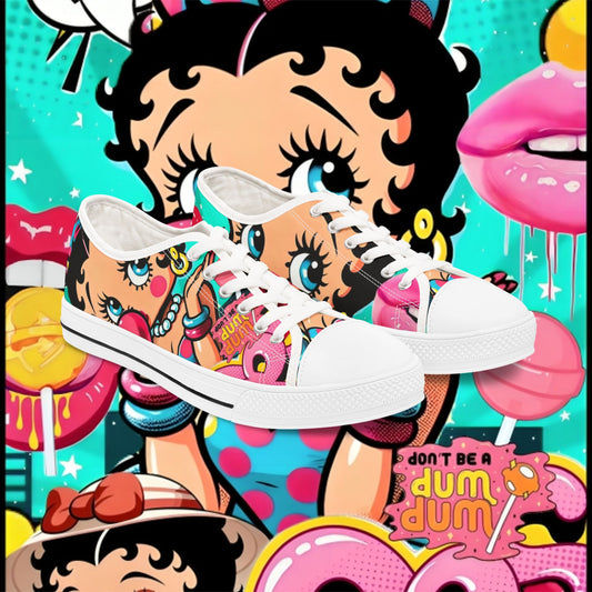 Women's Sneakers - Betty Boop Design