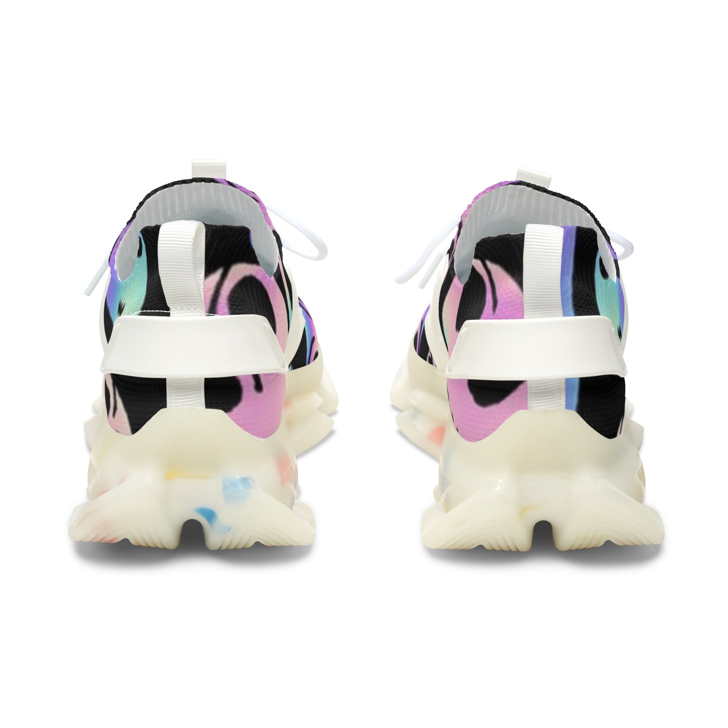 Sneakers - Halloween Colorful Ghost Print Women's Mesh Sneakers