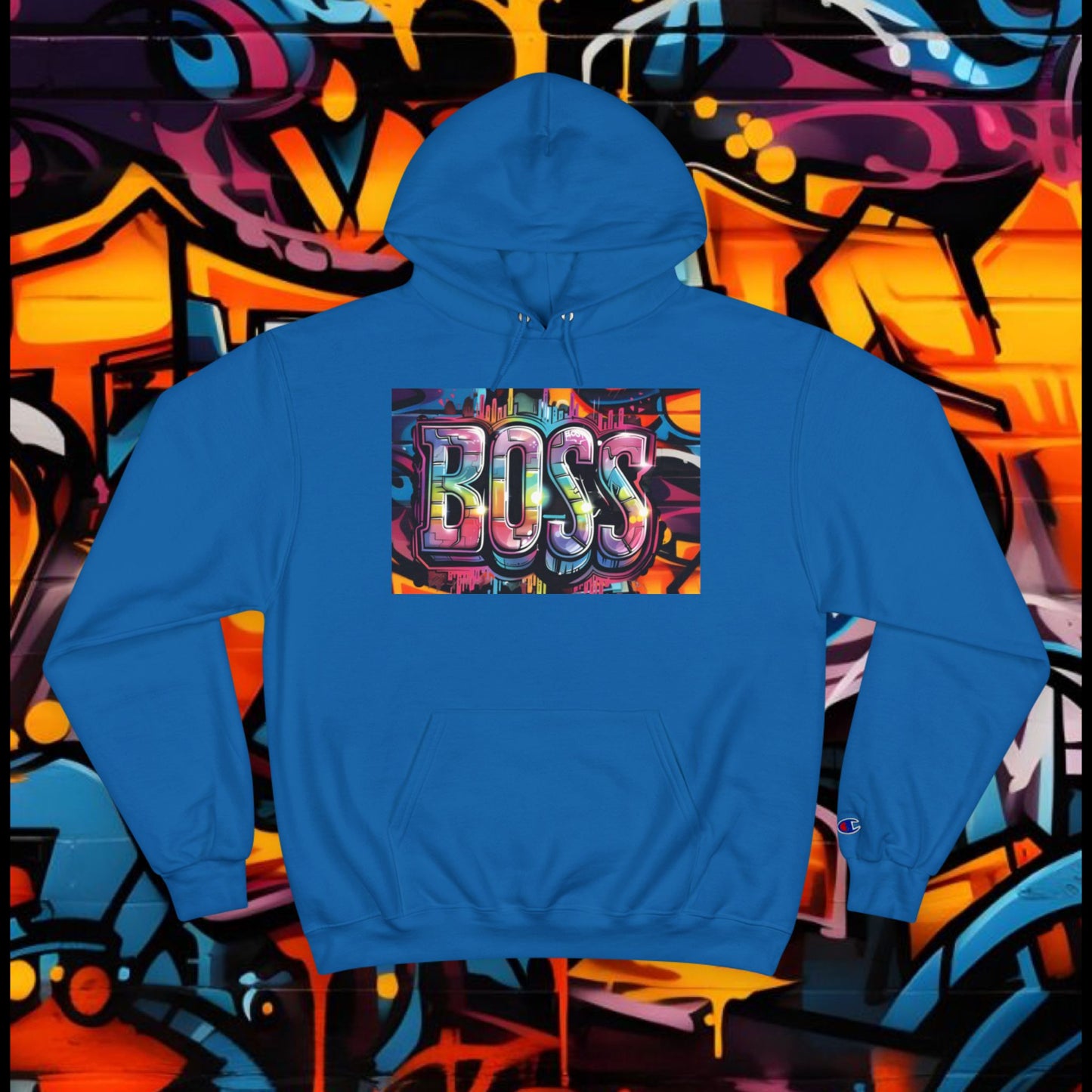 Boss Graffiti Hoodie - Street Style Sweatshirt, Urban Fashion, Gift for Him/Her, Trendy Outfit, Unique Graphic Apparel