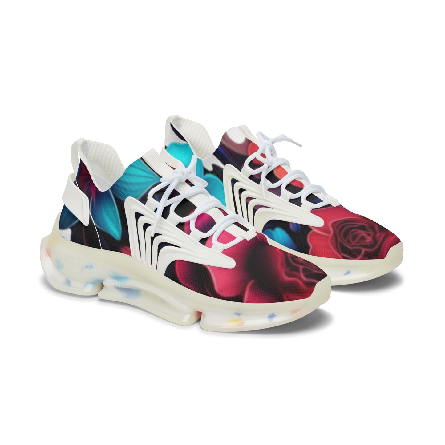 Flower design Women's Mesh Sneakers - Stylish Athletic Shoes for Everyday Wear, Workout, Casual Outings, Travel, Gift for Her