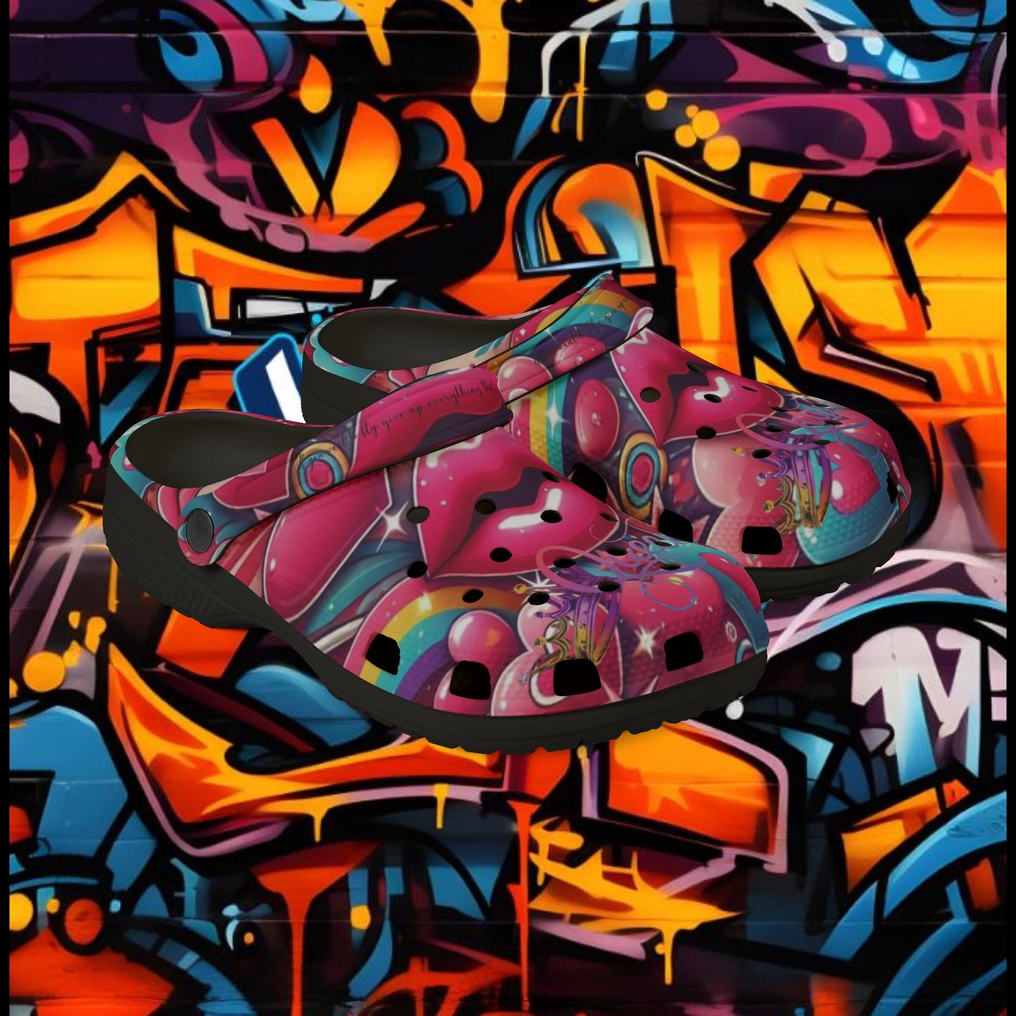Foam Shoes - Queen with Colorful Design