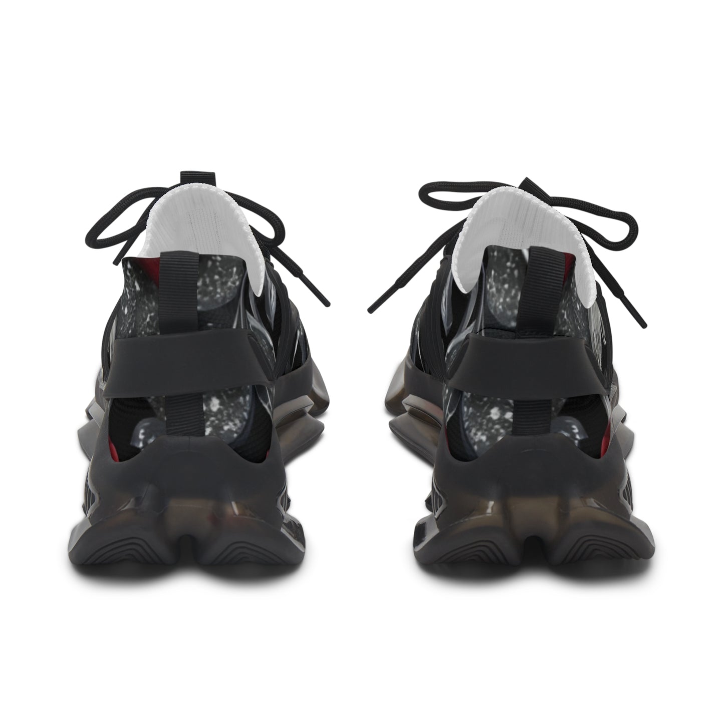 Mesh Sneakers - Diamond Roses Crystal Butterfly Design