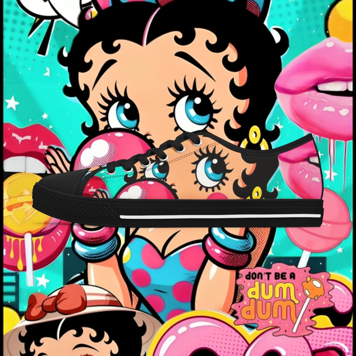Women's Sneakers - Betty Boop Design