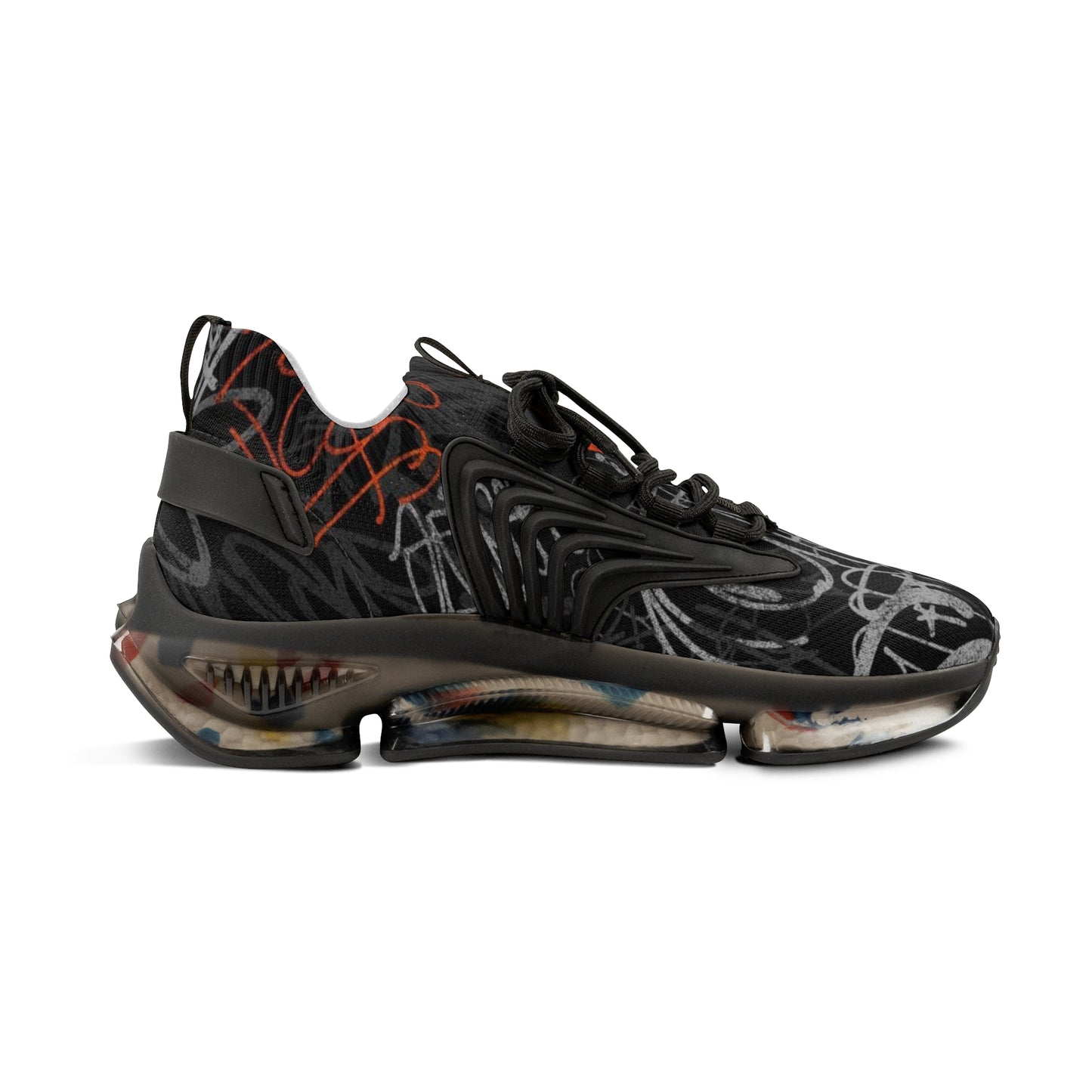 Mesh Sneakers - Graffiti Style Men's Shoes