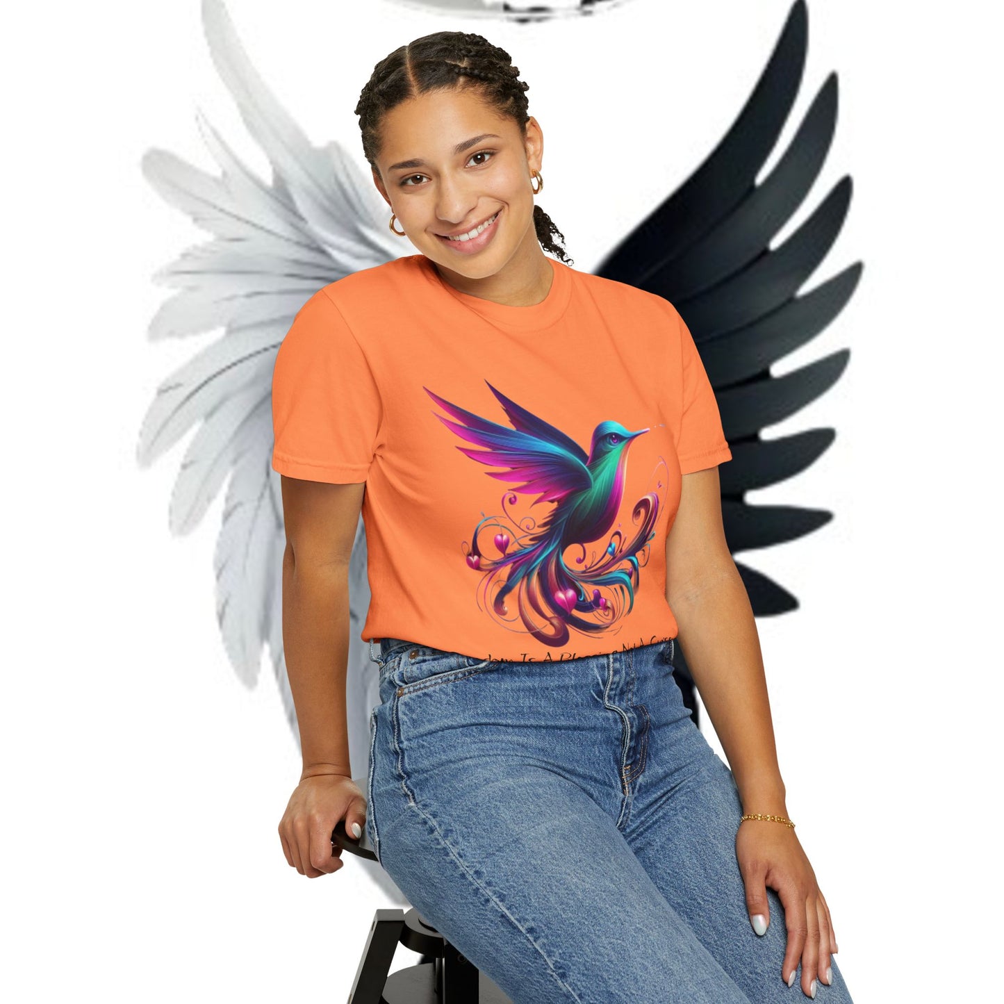 Garment-Dyed T-shirt - Freedom is a Blessing Design