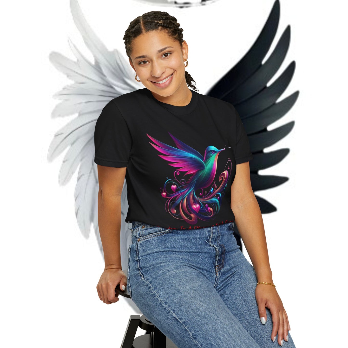 Garment-Dyed T-shirt - Freedom is a Blessing Design