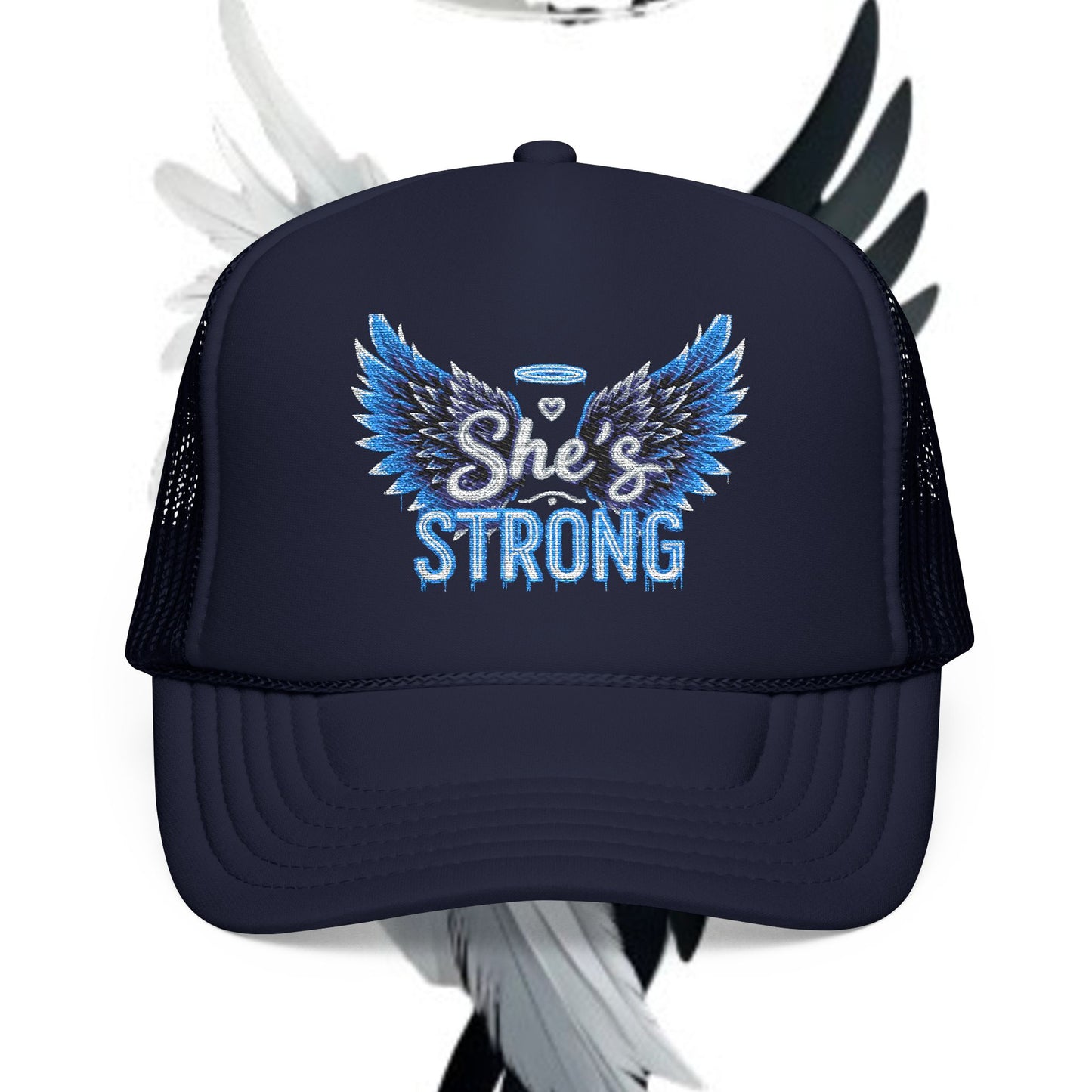 Embroidered Foam Trucker Hat - She Gifted Design
