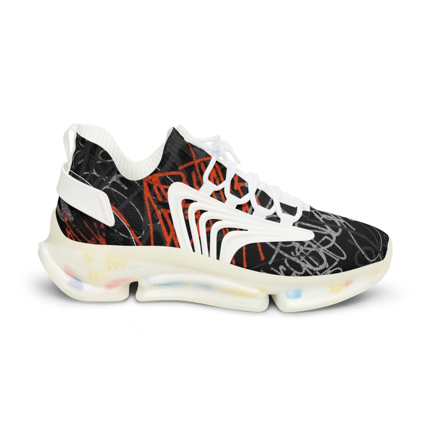 Mesh Sneakers - Graffiti Style Men's Shoes