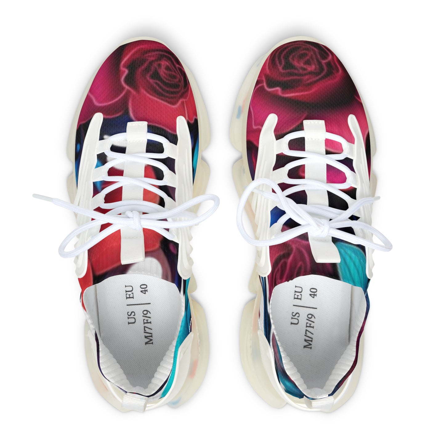 Flower design Women's Mesh Sneakers - Stylish Athletic Shoes for Everyday Wear, Workout, Casual Outings, Travel, Gift for Her