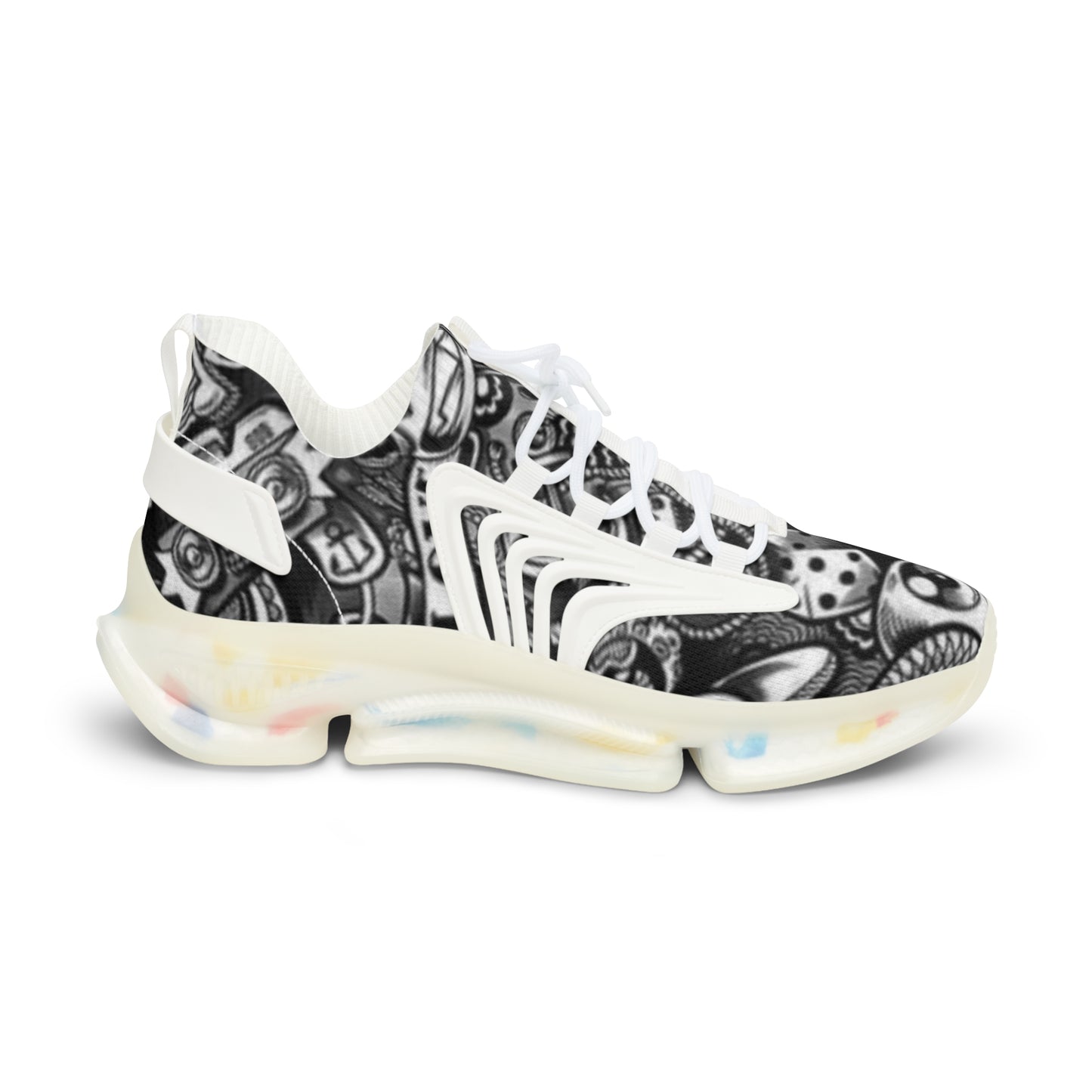 Stylish Men's Mesh Sneakers with Bold Graphic Design, Comfort Footwear, Unique Sneaker Gift, Trendy Sports Shoes, Everyday Casual Shoes