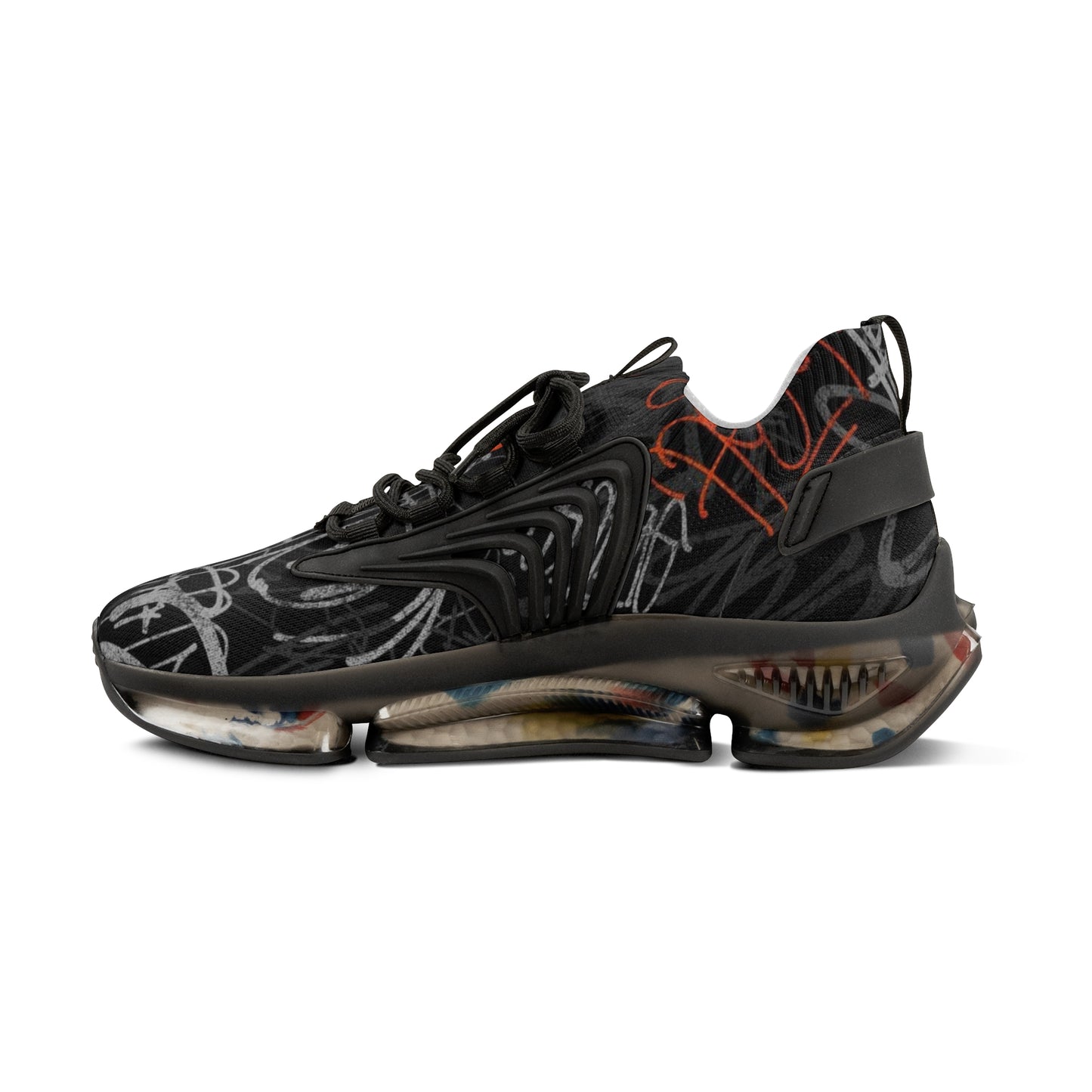 Mesh Sneakers - Graffiti Style Men's Shoes
