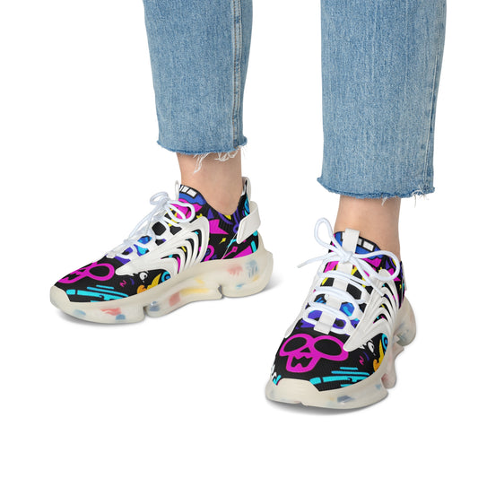 Colorful Women's Mesh Sneakers - Stylish Athletic Shoes, Trendy Footwear, Unique Sneakers, Casual Fashion, Gifts for Her