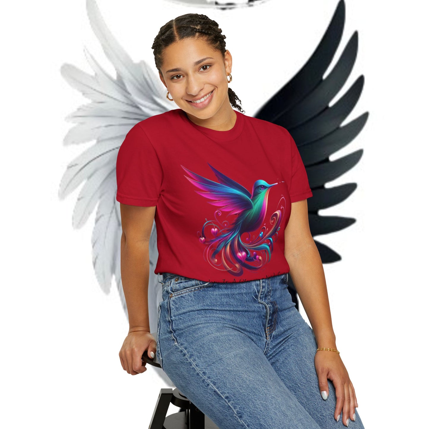 Garment-Dyed T-shirt - Freedom is a Blessing Design