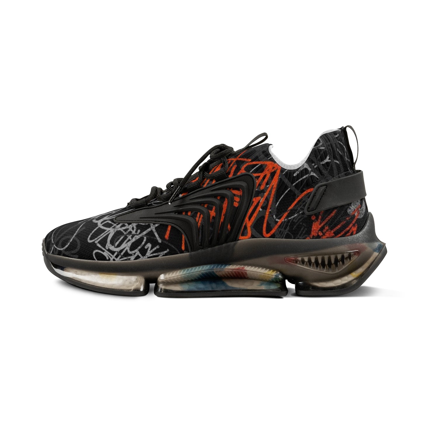 Mesh Sneakers - Graffiti Style Men's Shoes