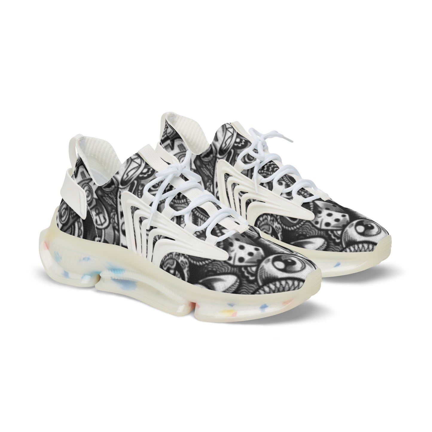 Stylish Men's Mesh Sneakers with Bold Graphic Design, Comfort Footwear, Unique Sneaker Gift, Trendy Sports Shoes, Everyday Casual Shoes