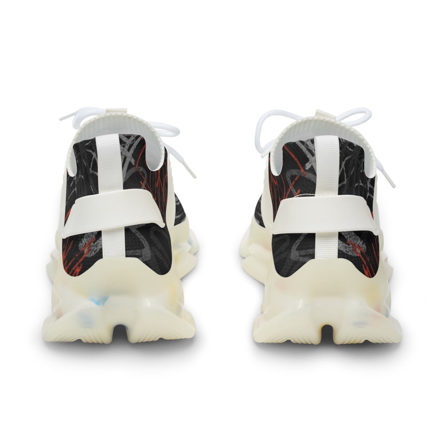 Mesh Sneakers - Graffiti Style Men's Shoes