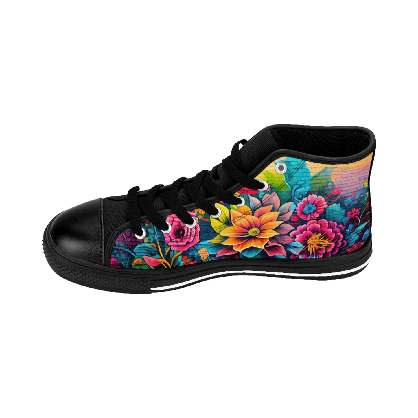 Floral High Top Sneakers