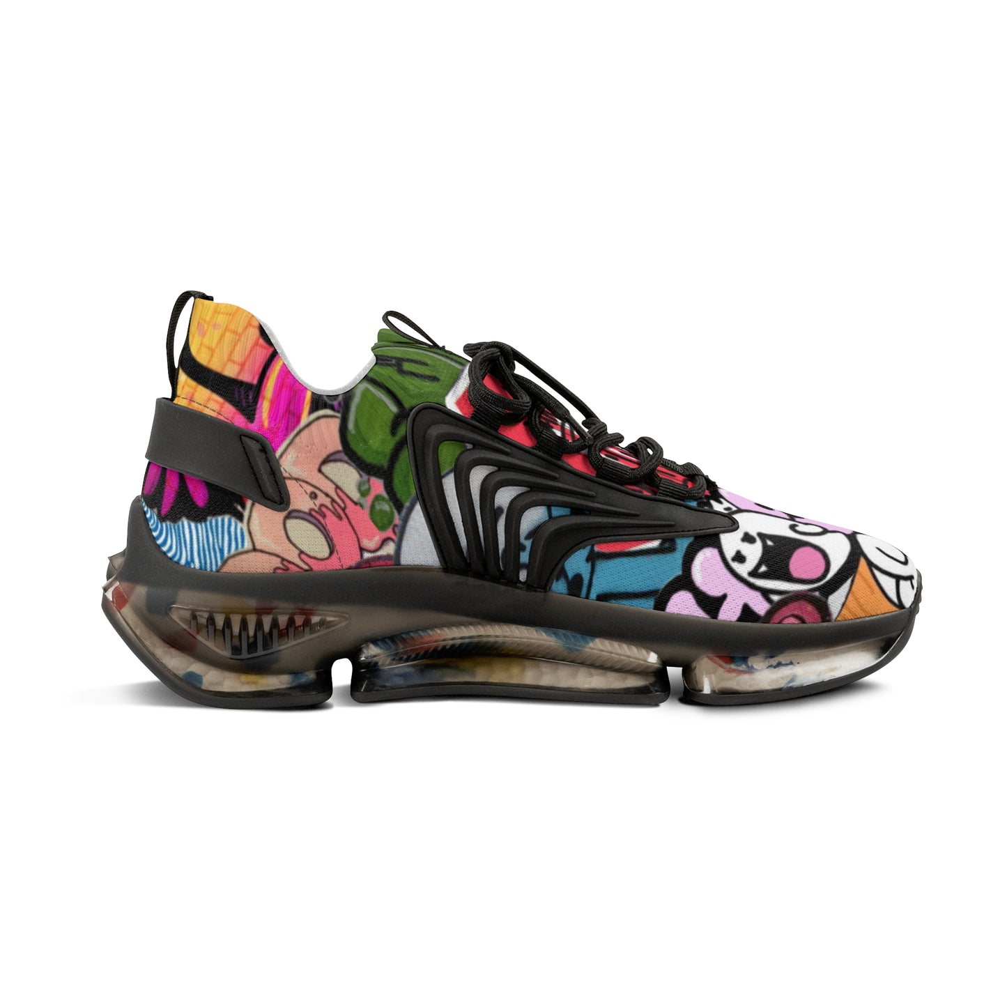 Colorful Men's Mesh Sneakers for Trendy Casual Wear, Street Style Shoes, Athletic Footwear, Unique Gift for Fashion Lovers