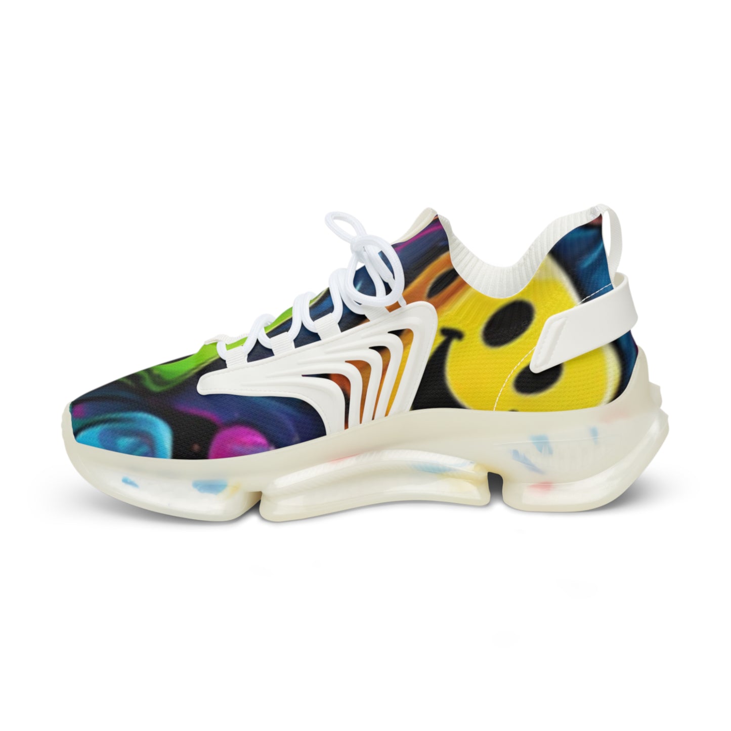 Roll the dice Men's Mesh Sneakers, Trendy Athletic Shoes, Colorful Casual Footwear, Statement Sneakers, Unique Sports Shoes