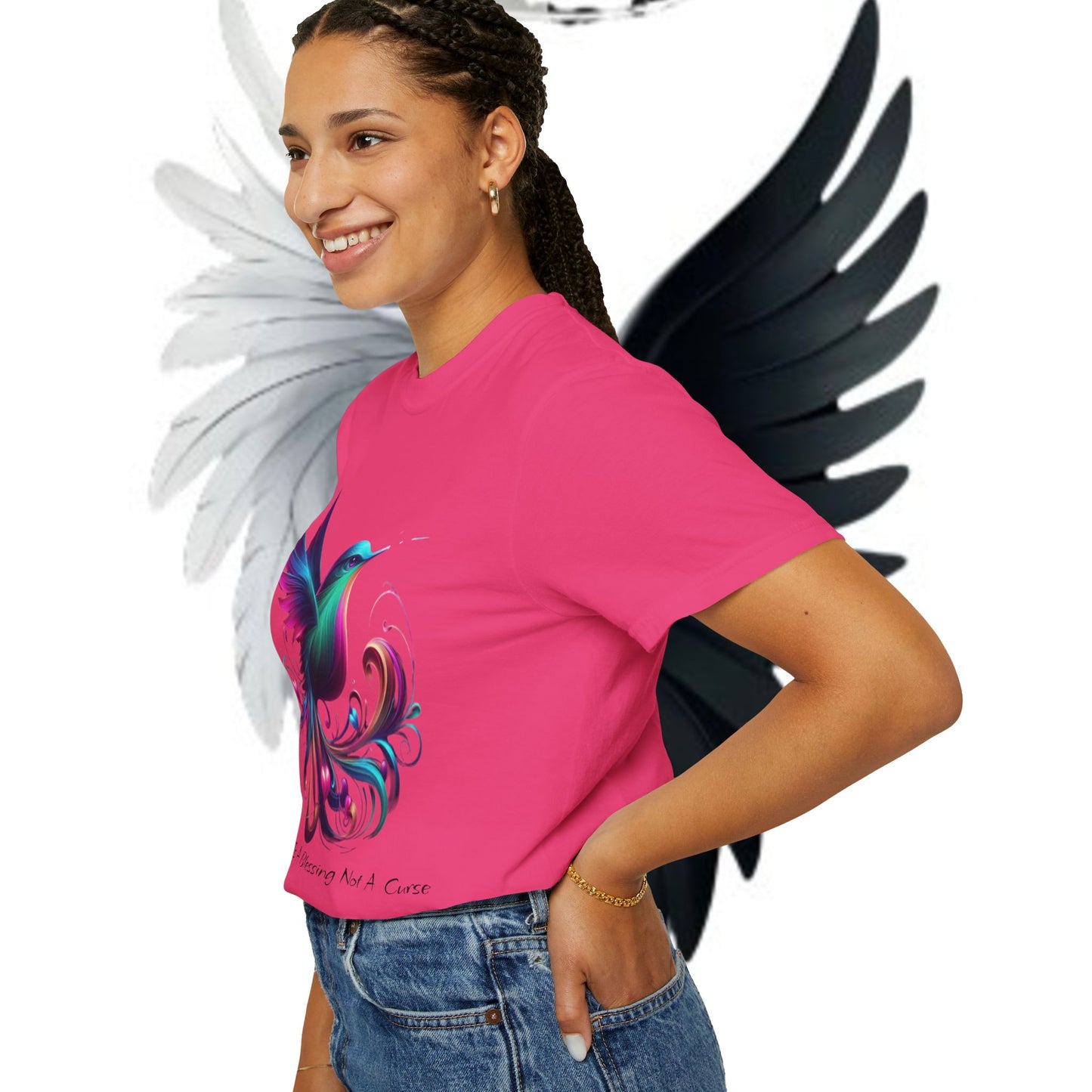 Garment-Dyed T-shirt - Freedom is a Blessing Design