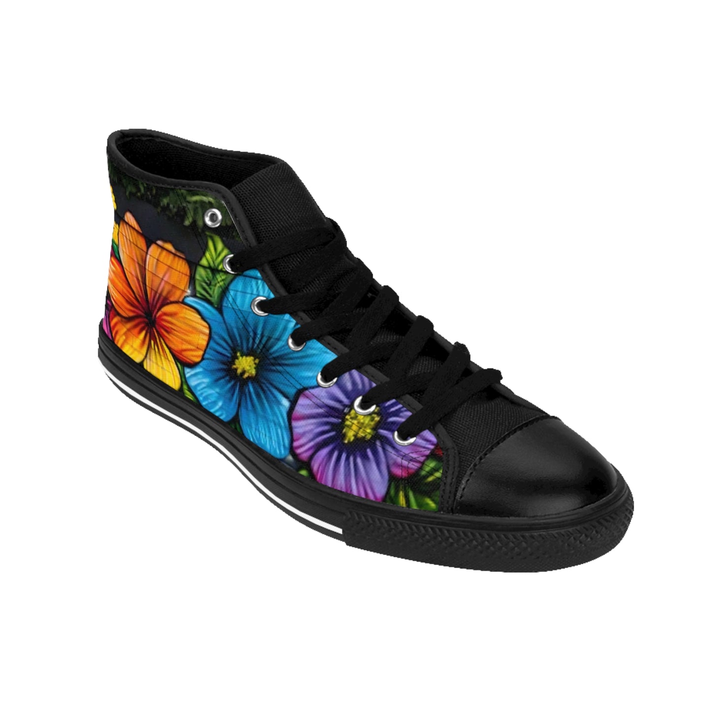 Floral High Top Sneakers