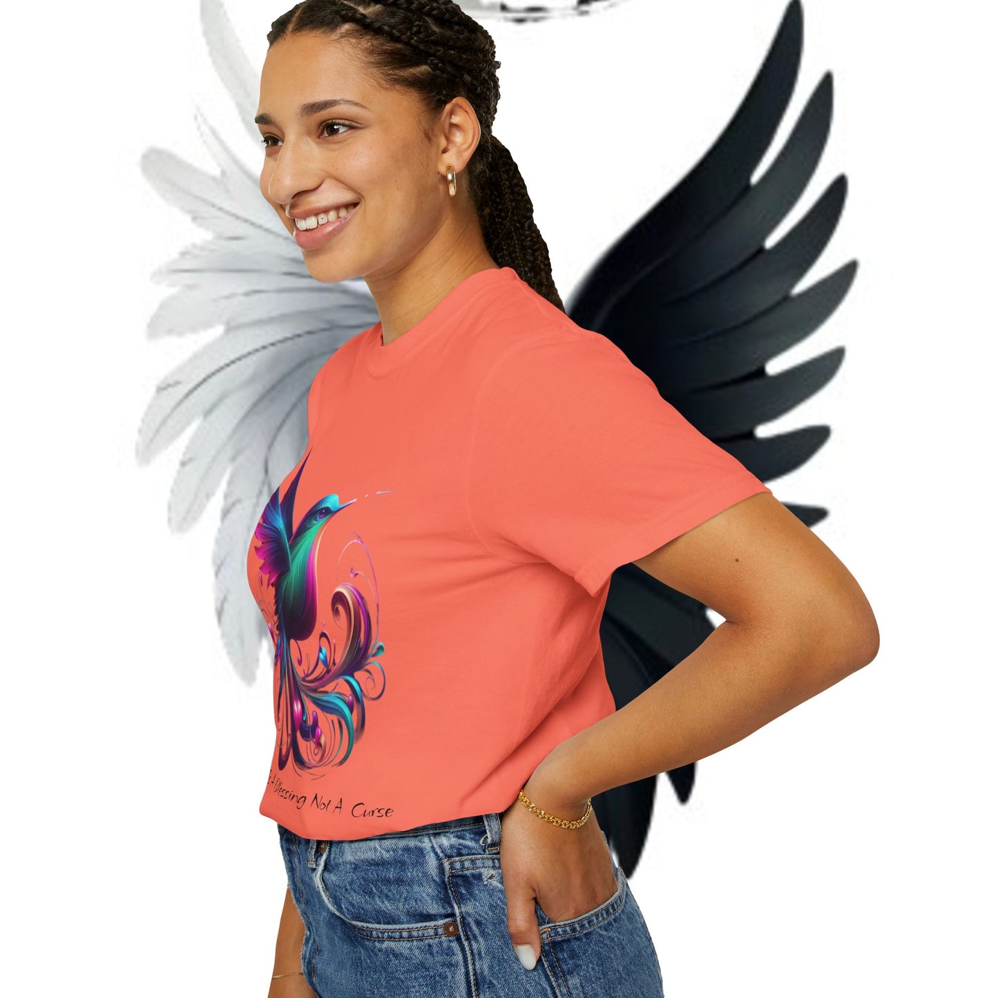 Garment-Dyed T-shirt - Freedom is a Blessing Design
