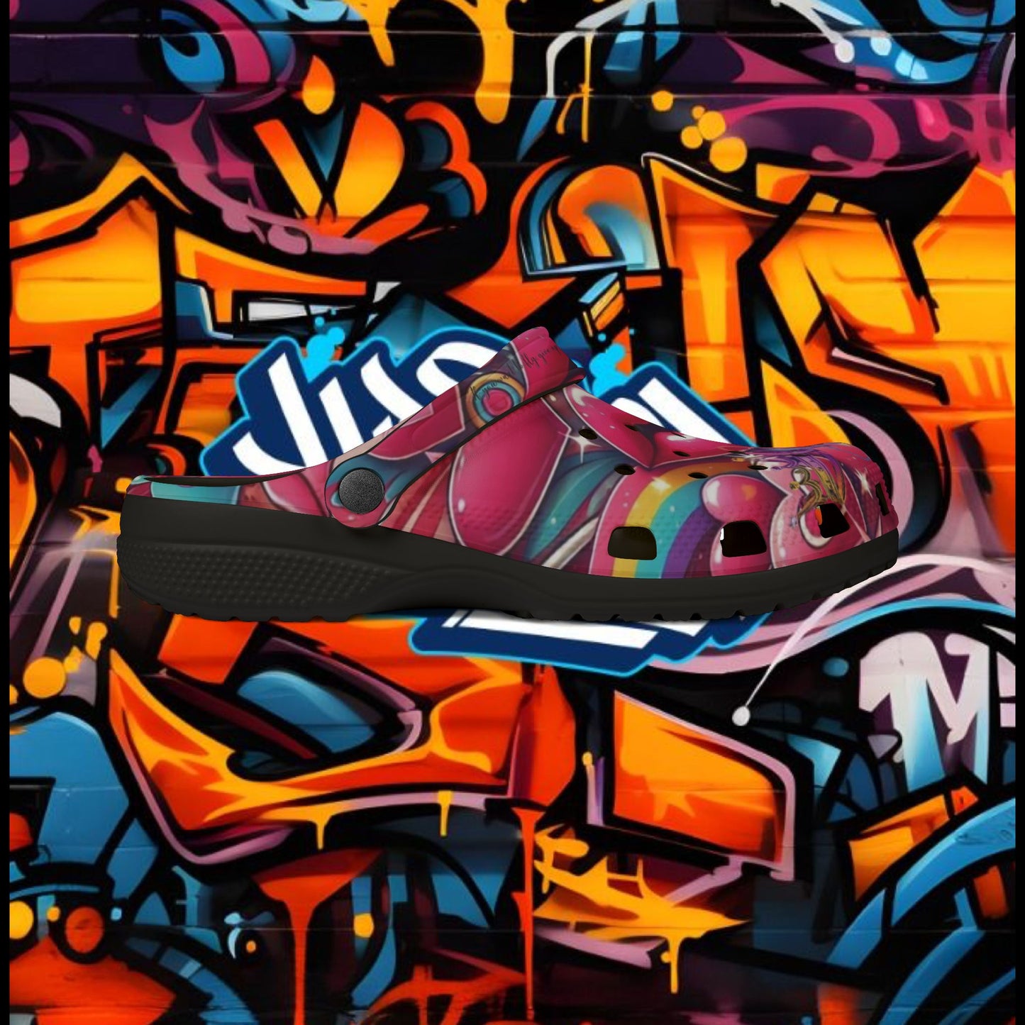 Foam Shoes - Queen with Colorful Design