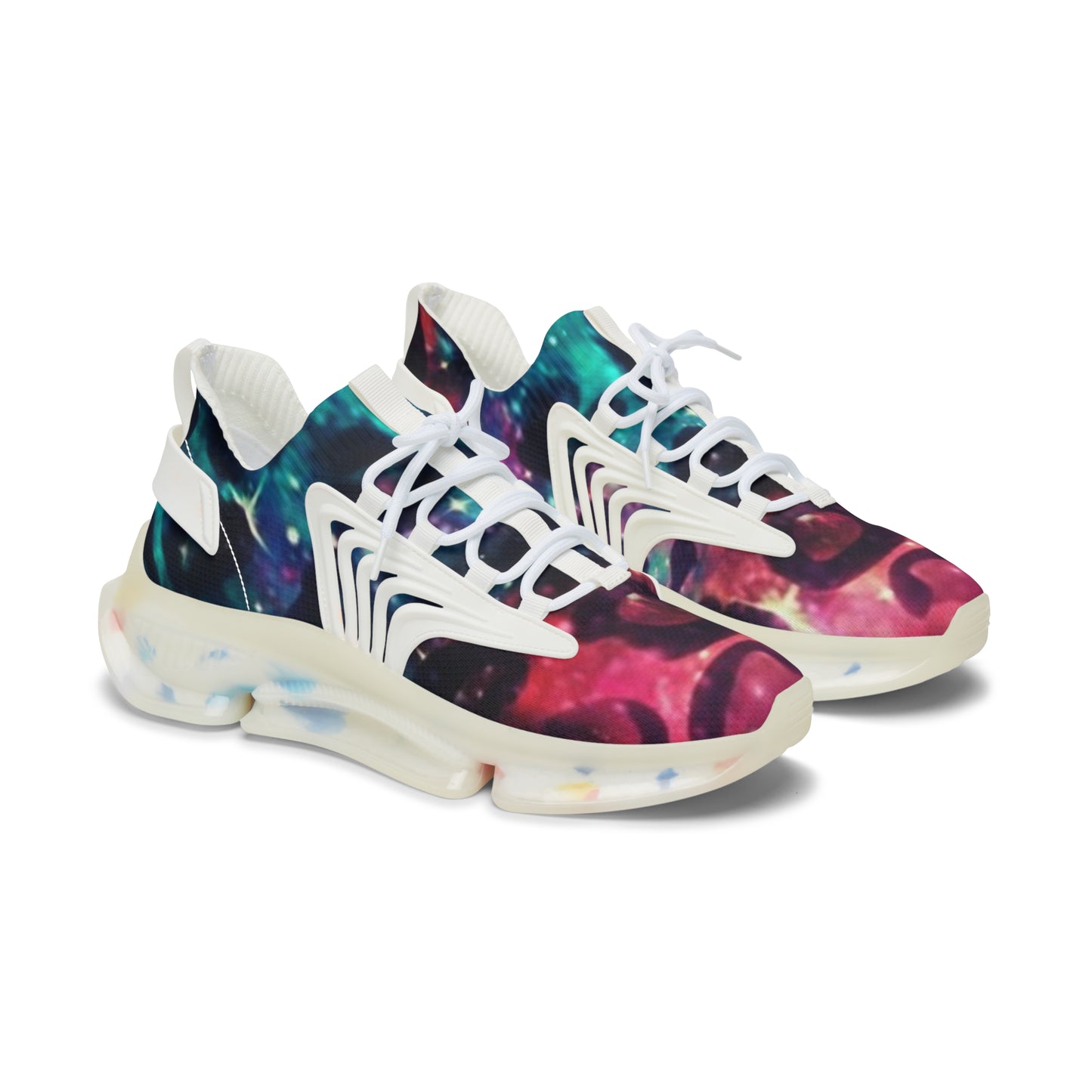 Mesh Sneakers - Space Cheetah Print Women's Shoes