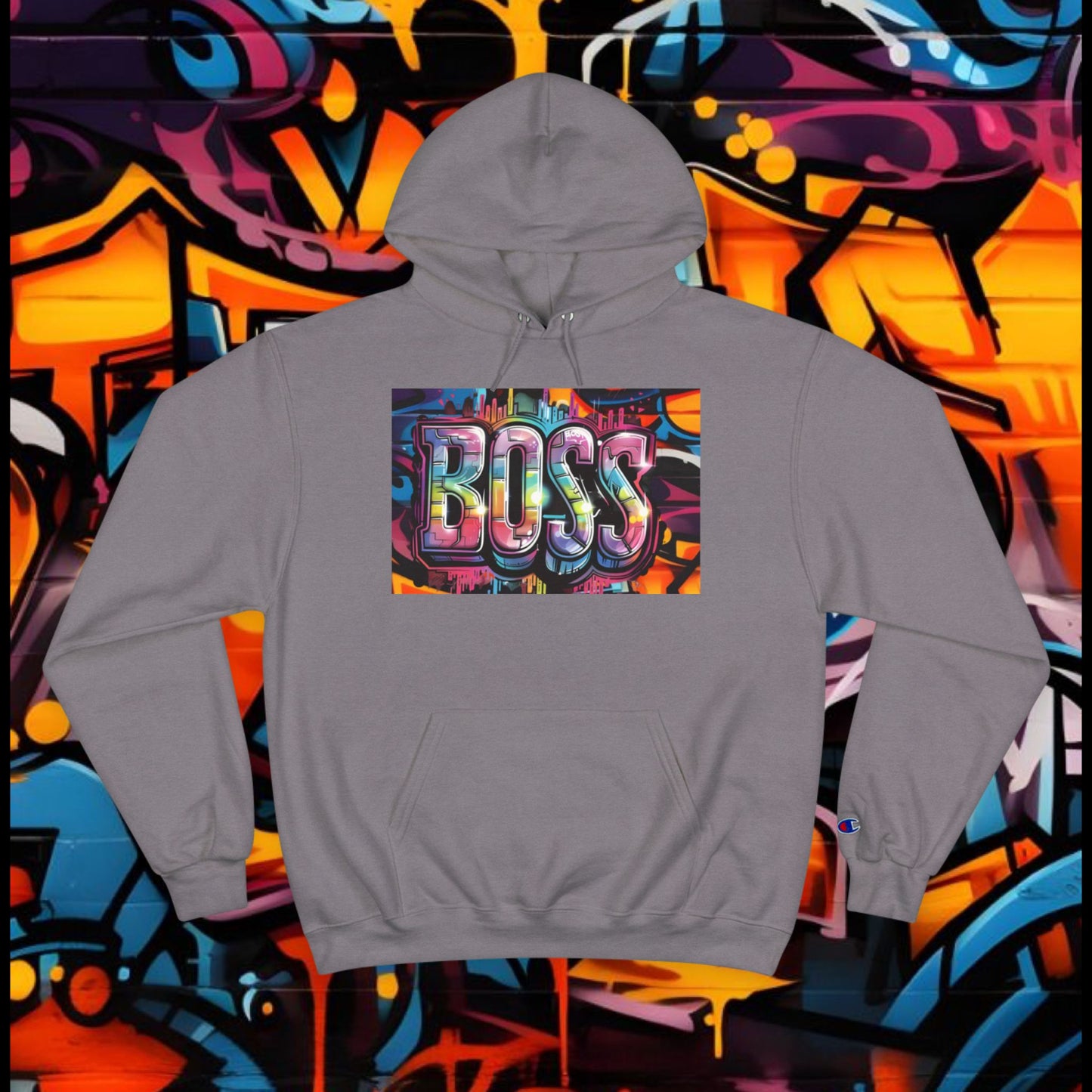 Boss Graffiti Hoodie - Street Style Sweatshirt, Urban Fashion, Gift for Him/Her, Trendy Outfit, Unique Graphic Apparel