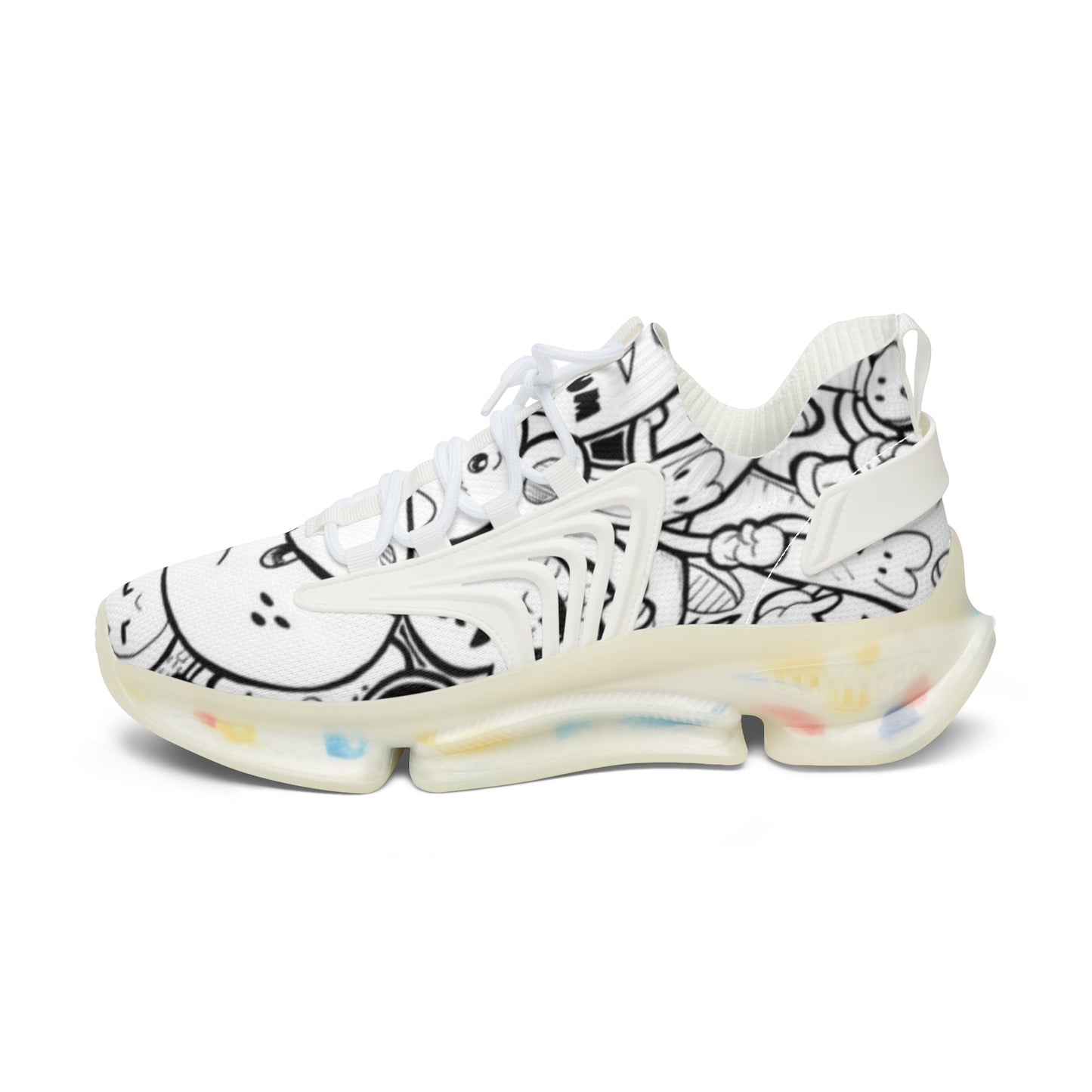 Chic Women's Mesh Sneakers, Trendy Athletic Shoes, Breathable Walking Shoes, Unique Style Footwear, Comfortable Casual Sneakers