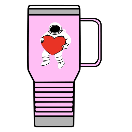 Astronaut Love Travel Mug, Cosmic Coffee Cup, Gift for Space Lovers, Heartwarming Travel Mug, Unique Space-Themed Drinkware, [...]