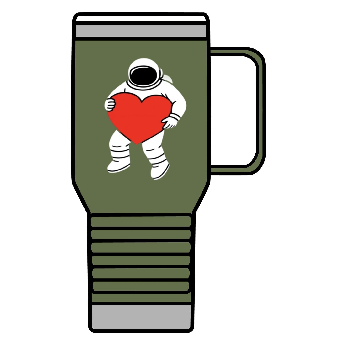 Astronaut Love Travel Mug, Cosmic Coffee Cup, Gift for Space Lovers, Heartwarming Travel Mug, Unique Space-Themed Drinkware, [...]