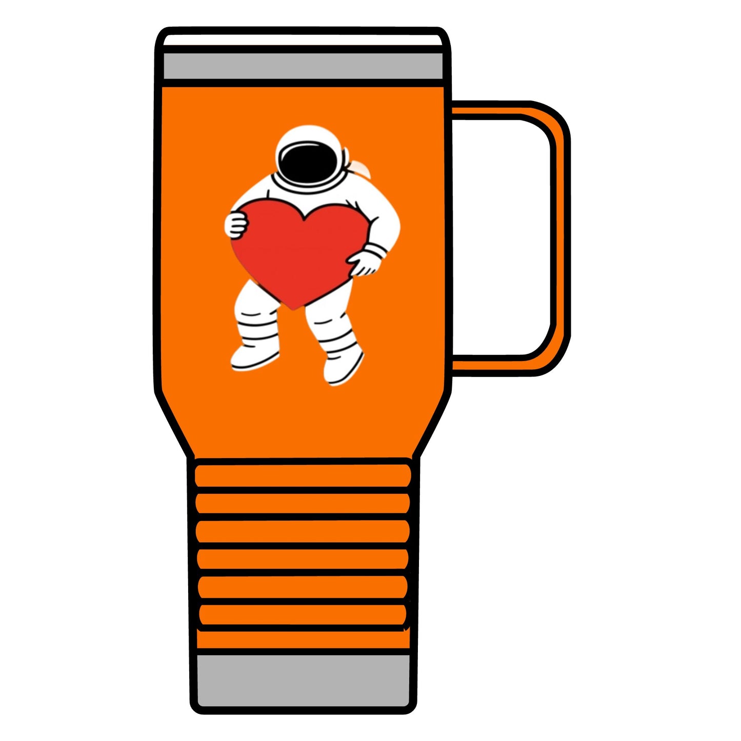 Astronaut Love Travel Mug, Cosmic Coffee Cup, Gift for Space Lovers, Heartwarming Travel Mug, Unique Space-Themed Drinkware, [...]