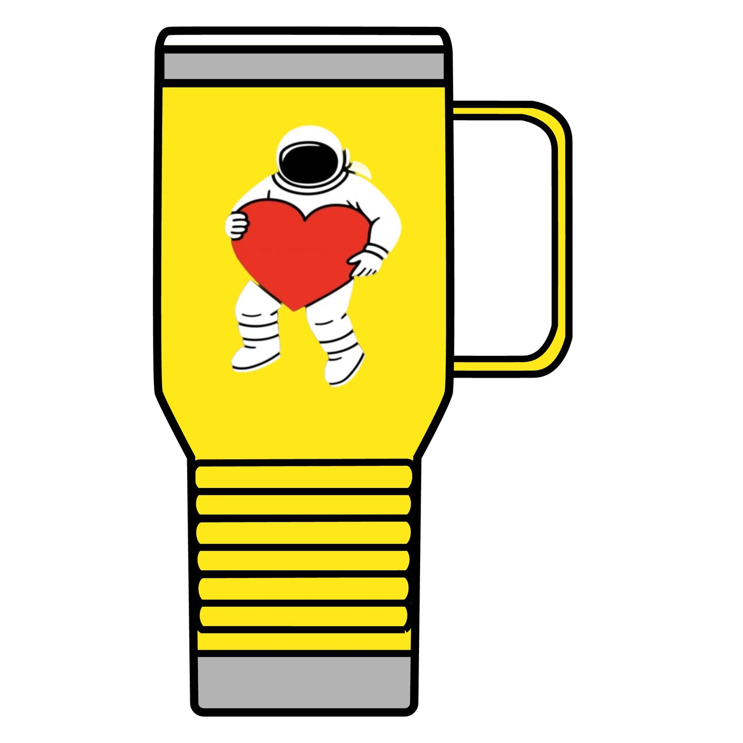 Astronaut Love Travel Mug, Cosmic Coffee Cup, Gift for Space Lovers, Heartwarming Travel Mug, Unique Space-Themed Drinkware, [...]