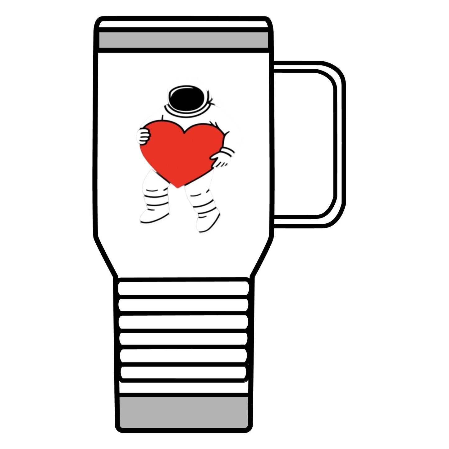 Astronaut Love Travel Mug, Cosmic Coffee Cup, Gift for Space Lovers, Heartwarming Travel Mug, Unique Space-Themed Drinkware, [...]