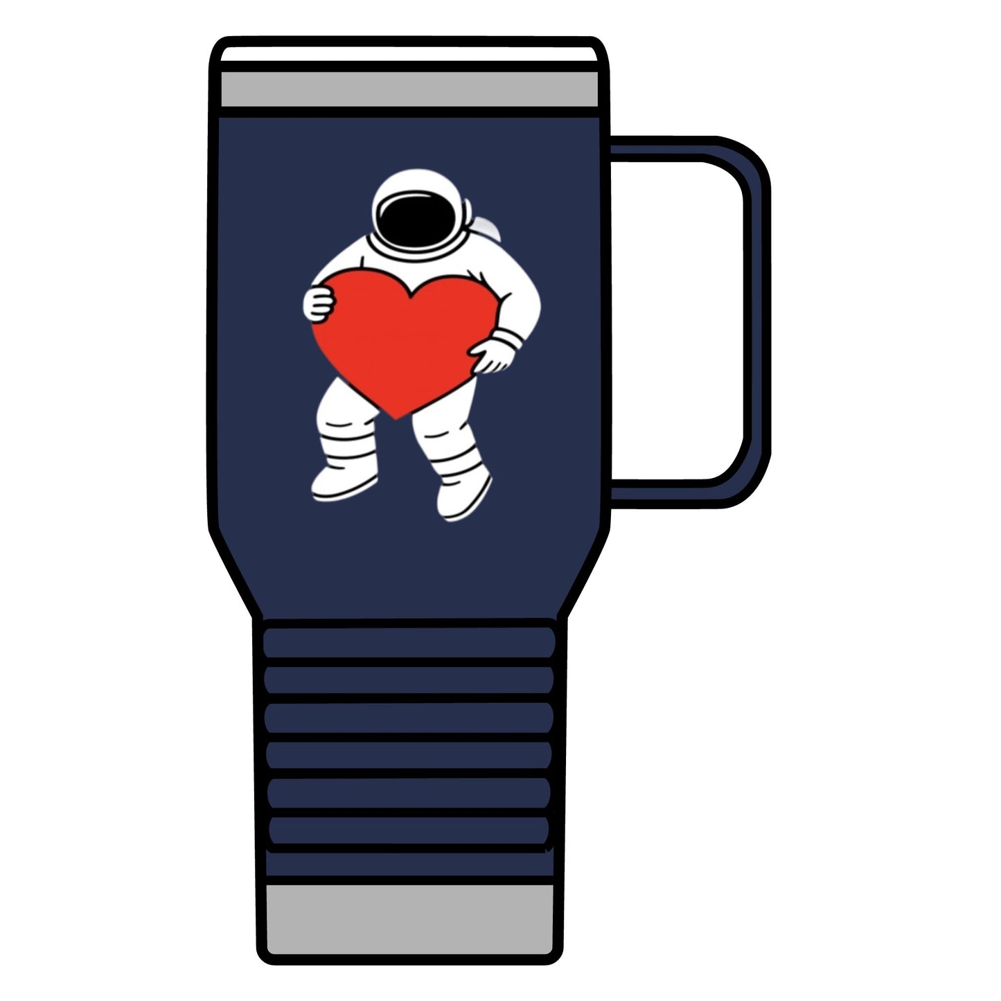 Astronaut Love Travel Mug, Cosmic Coffee Cup, Gift for Space Lovers, Heartwarming Travel Mug, Unique Space-Themed Drinkware, [...]